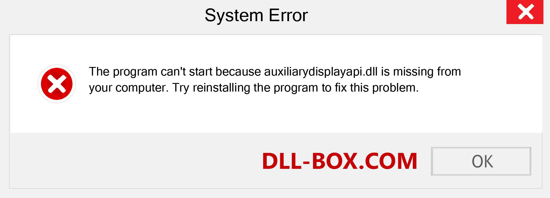  auxiliarydisplayapi.dll file is missing?. Download for Windows 7, 8, 10 - Fix  auxiliarydisplayapi dll Missing Error on Windows, photos, images